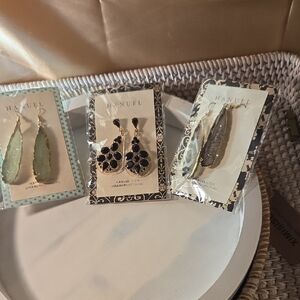 Phanuel Women's Jewelry Set - Green, Black, Gray Earrings